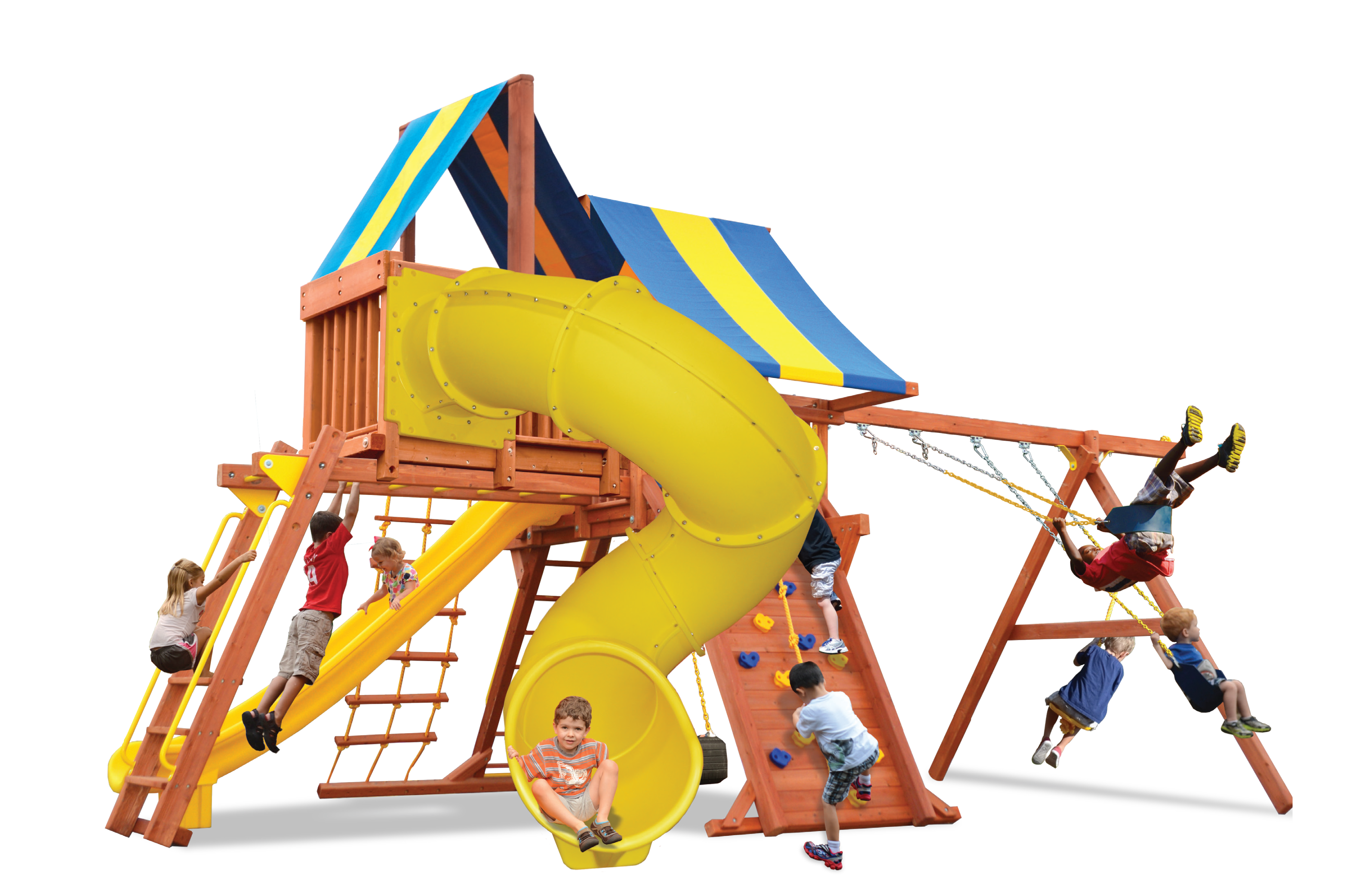 Playcenters with Spiral Slides