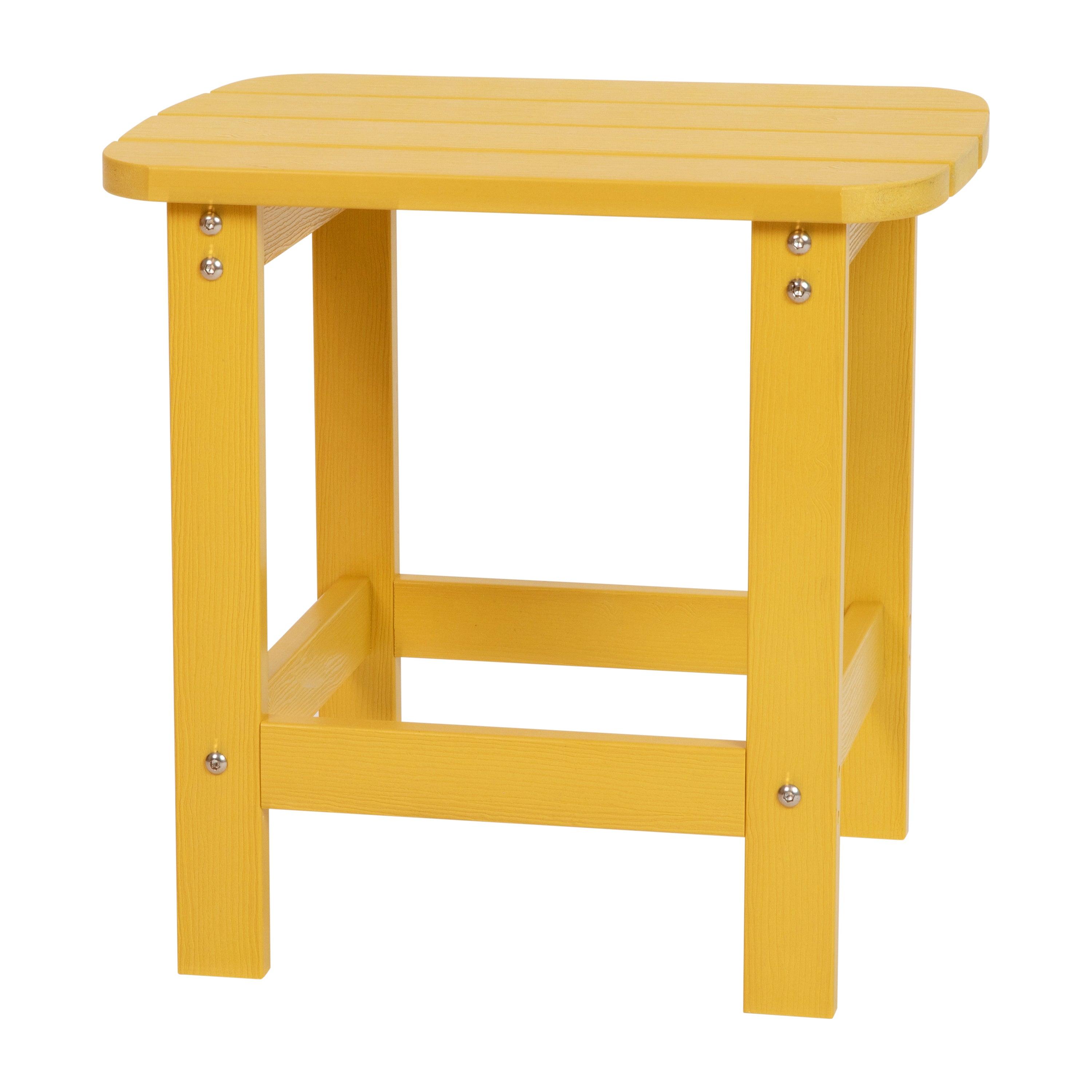 All-Weather Poly Wood Adirondack Style Side Table - River City Play Systems