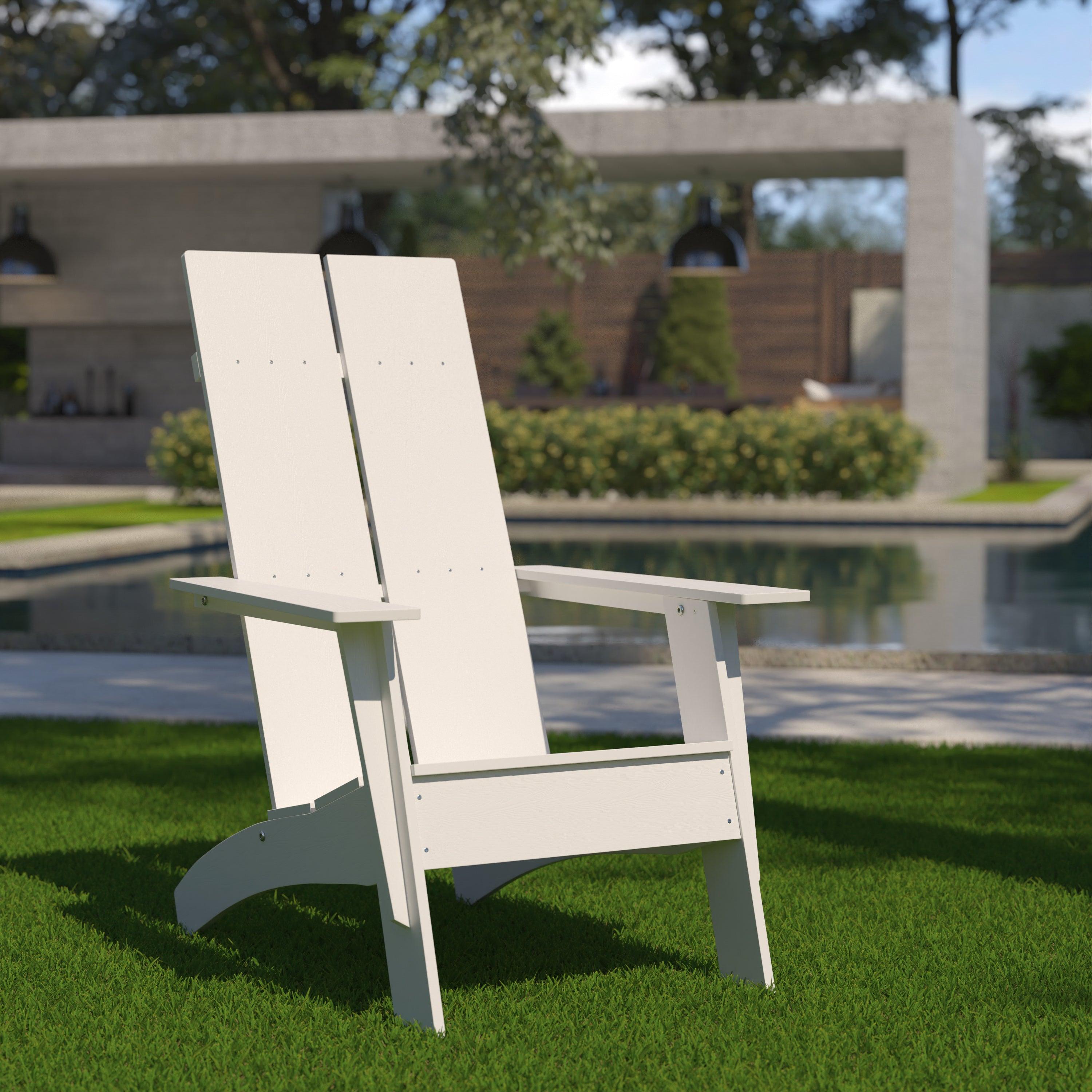 Modern Poly Wood Adirondack Chair - River City Play Systems