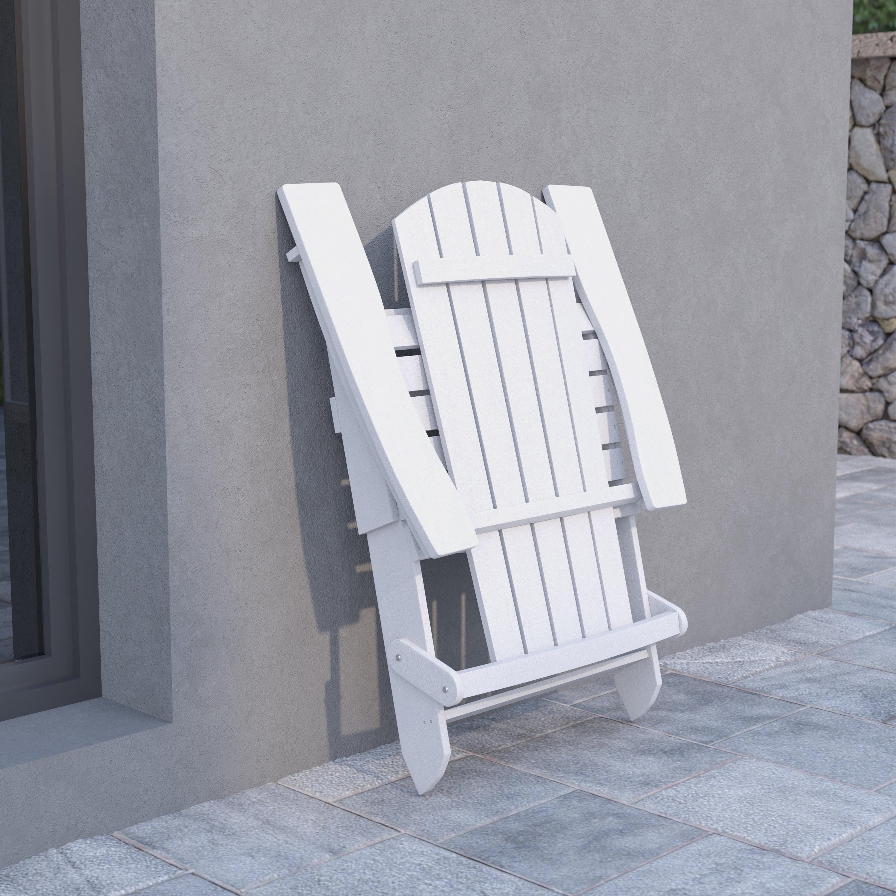 Folding Adirondack Chair | All-Weather Poly Resin - River City Play Systems