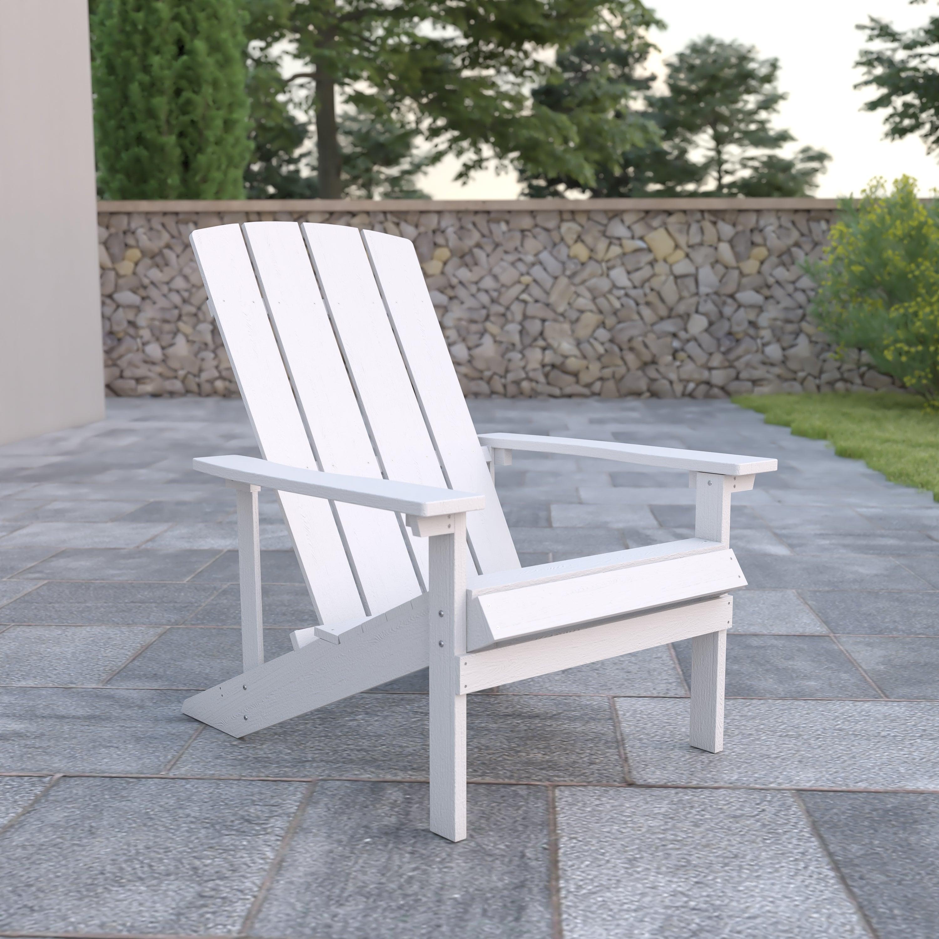 All-Weather Poly Resin Wood Adirondack Chair - River City Play Systems