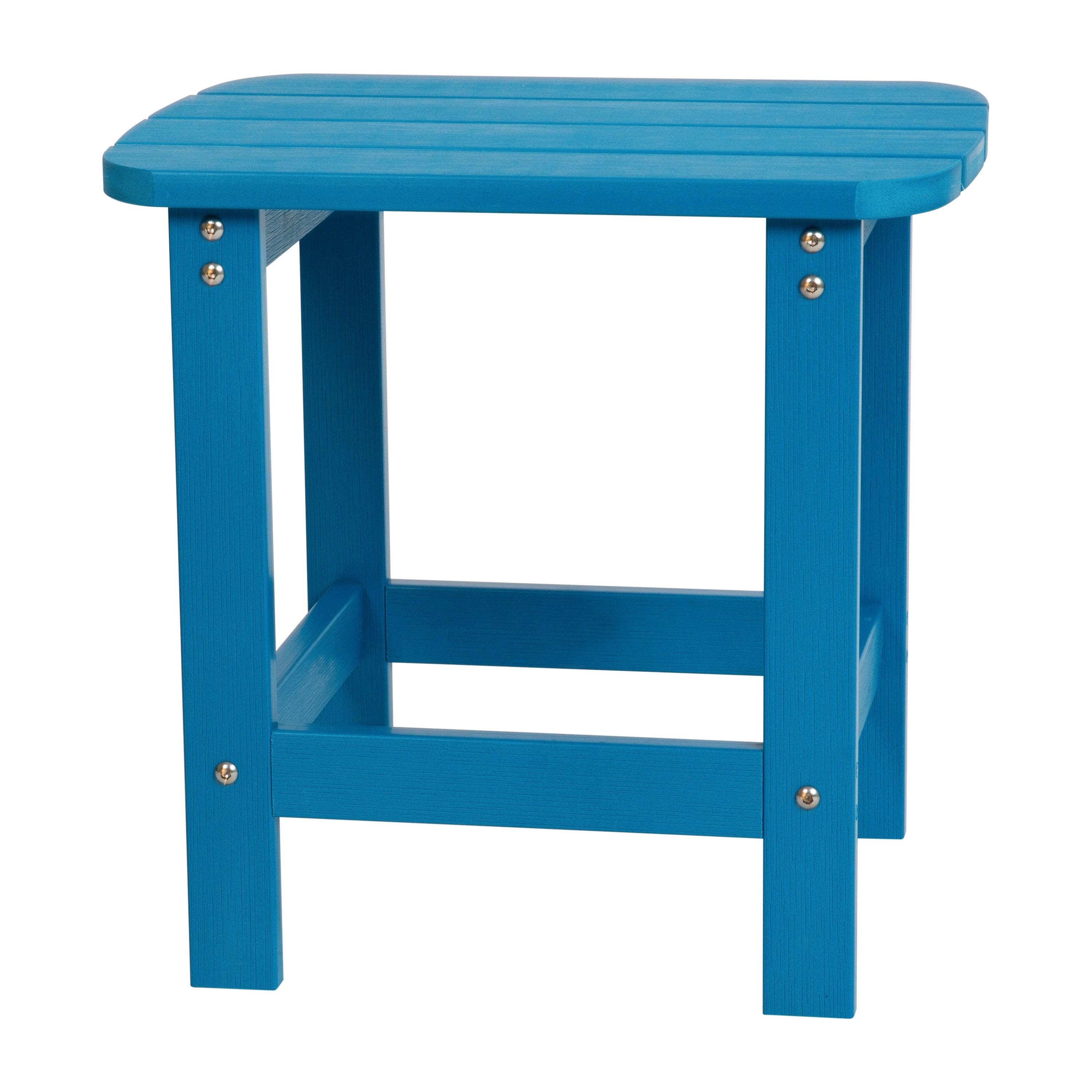 All-Weather Poly Wood Adirondack Style Side Table - River City Play Systems