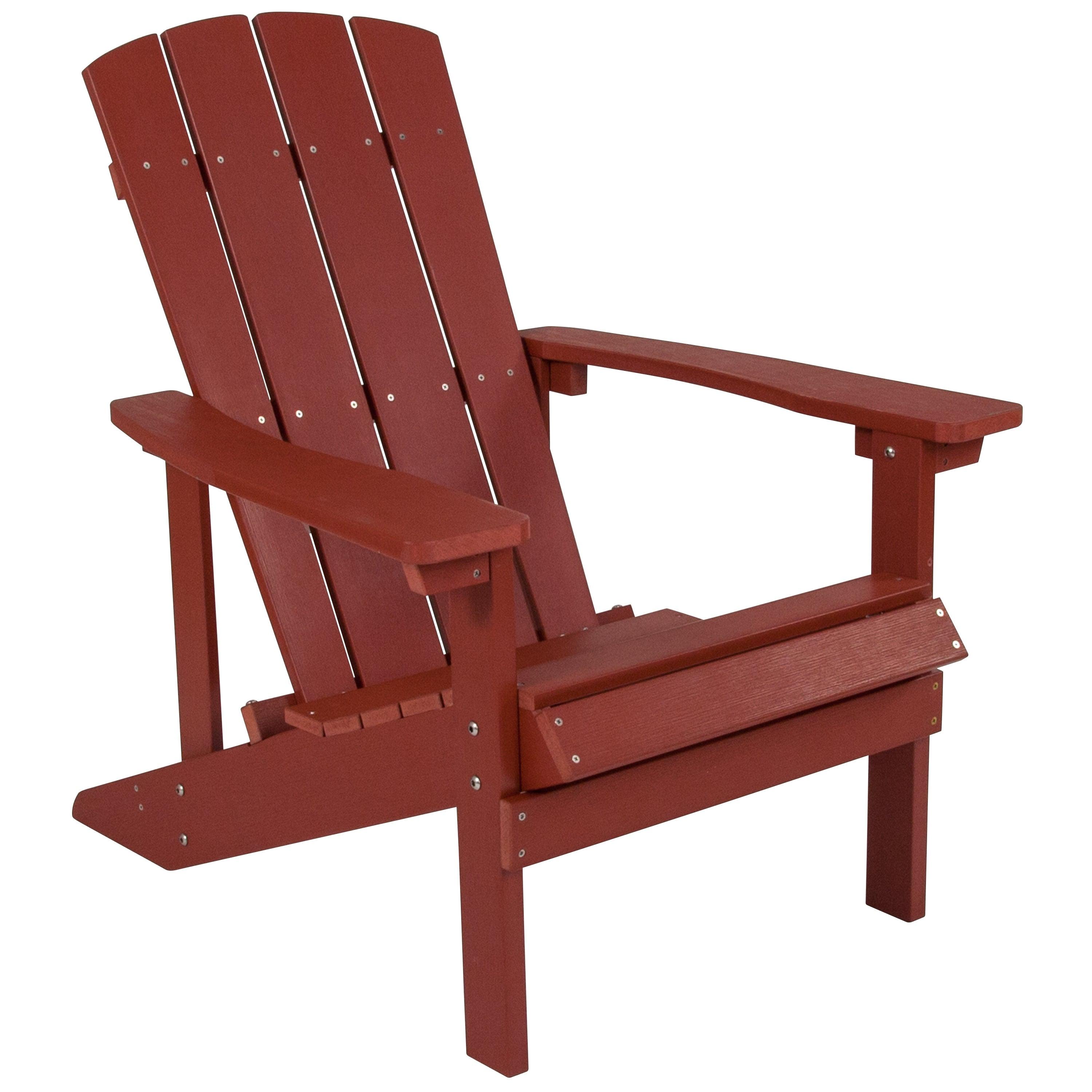 All-Weather Poly Resin Wood Adirondack Chair - River City Play Systems