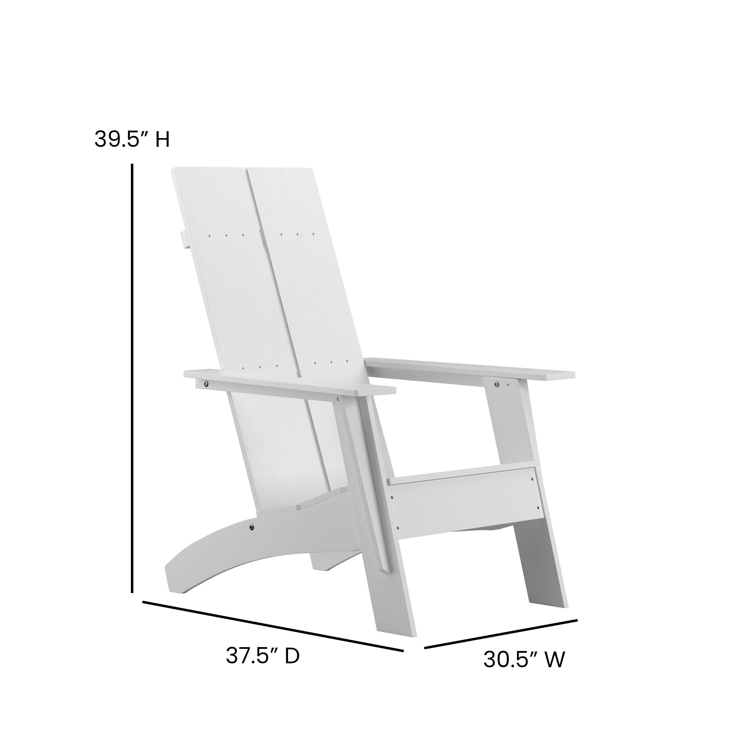 Modern Poly Wood Adirondack Chair - River City Play Systems