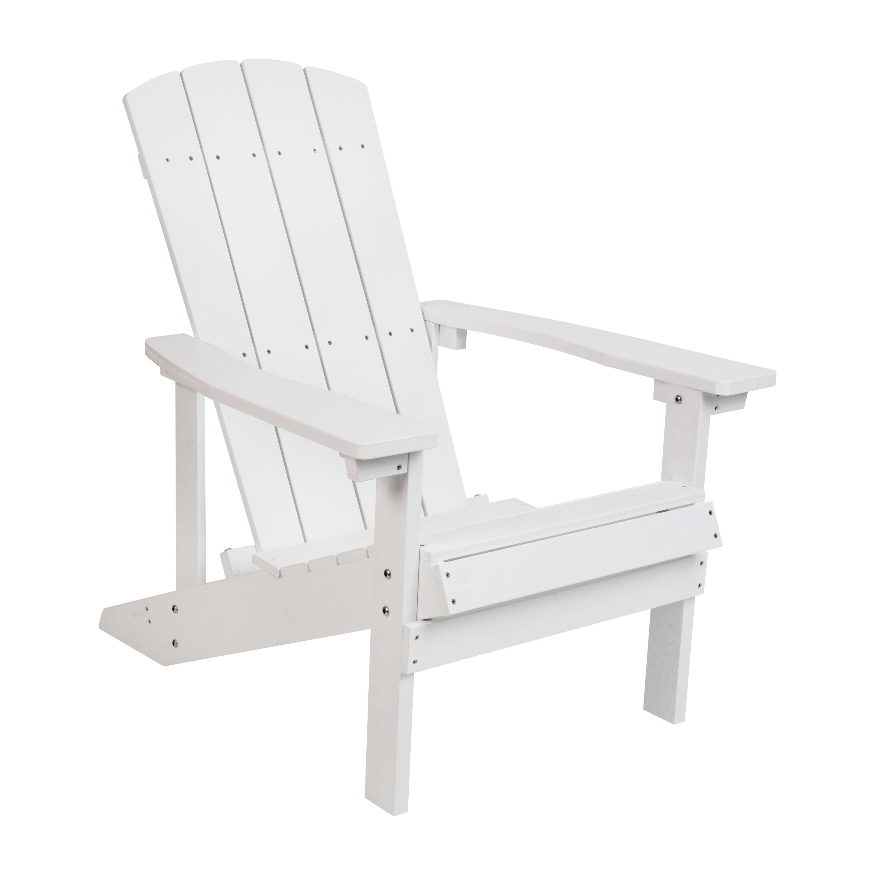 2 All-Weather Poly Resin Wood Adirondack Chairs with Side Table - River City Play Systems