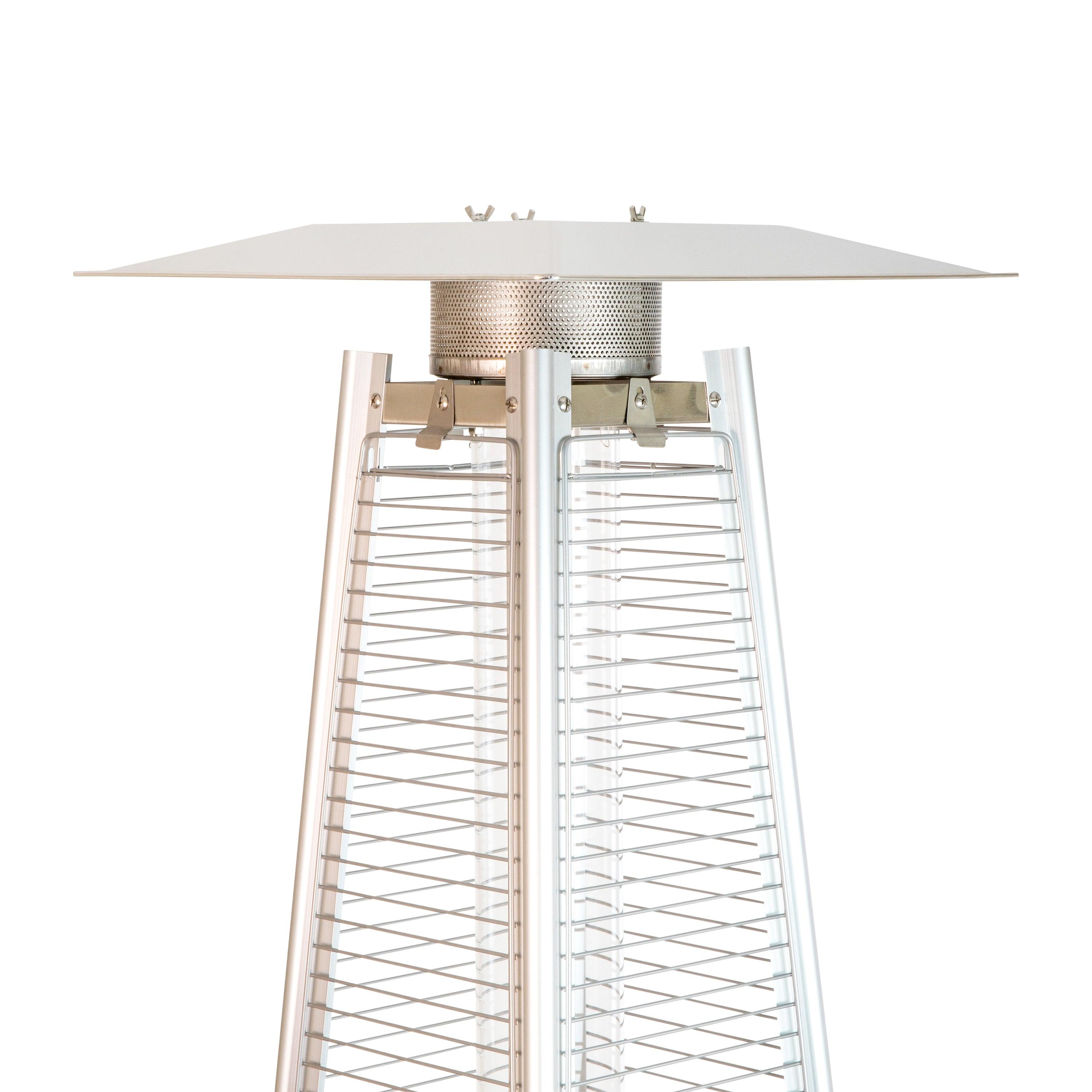 Patio Outdoor Heater | Stainless Steel Pyramid | 42,000 BTU Propane Heater - River City Play Systems